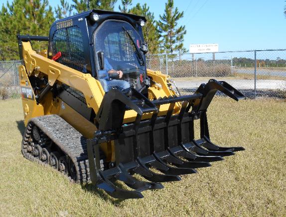 caterpillar track loader heavy duty grapple